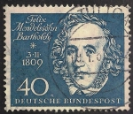 Stamps Germany -  Jakob Ludwig Felix Mendelssohn Bartholdy.