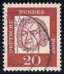 Sellos del Mundo : Europa : Alemania : Johann Sebastian Bach.