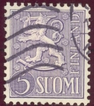 Stamps : Europe : Finland :  1954-58 Escudo Nacional - Ybert:411