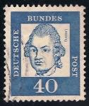 Stamps : Europe : Germany :  Gotthold Ephraim Lessing.