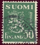 Stamps : Europe : Finland :  1930-32 Escudo Nacional - Ybert:146A