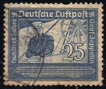 Stamps Germany -  Conde Ferdinand von Zeppelin (1838-1917), inventor y constructor dirigible.