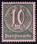 Stamps : Europe : Germany :  VALORES NUMERALES USADOS EN LA REPÚBLICA.