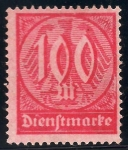 Stamps Germany -  VALORES NUMERALES USADOS EN LA REPÚBLICA.