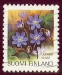 Stamps : Europe : Finland :  1992 Hepática Nobilis - Ybert:1129