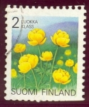 Stamps : Europe : Finland :  1992 trollius europaeus - Ybert:1130