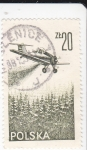 Stamps Poland -  Avioneta fumigando