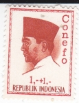 Stamps Spain -  Presidente Sukarno- CONEFO