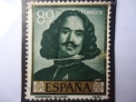 Stamps Spain -  Ed:1243-Pintores:¨Autorretrato de Diego Rodriguz de Silva y Velazquez¨ 1599-1660.