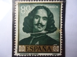 Sellos de Europa - Espaa -  Ed:1243-Pintores:¨Autorretrato de Diego Rodriguz de Silva y Velazquez¨ 1599-1660.