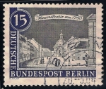 Stamps : Europe : Germany :  Vistas del casco antiguo de Berlín. Calle Mauer, 1780