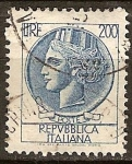 Stamps Italy -  Moneda de Siracusa.