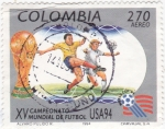 Stamps Colombia -  XV Campeonato Mundial de Fulbol USA-94