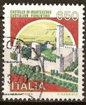 Stamps Italy -  Castillo-Montecchio.