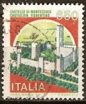Stamps Italy -  Castillo-Montecchio.
