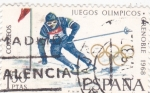 Sellos de Europa - Espaa -  Juegos Olímpicos Grenoble - esquí alpino  (X)