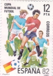 Stamps Spain -  Copa Mundial de Futbol- ESPAÑA 82  (X)