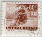 Stamps Hungary -  185 Motorista