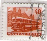 Stamps Hungary -  189 Transporte público