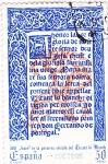Stamps Spain -  500 Aniversasrio de la primera edición del Tirand lo Blanch   (X)