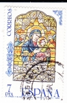 Sellos de Europa - Espaa -  La Virgen y el Niño- Catedral de  Sevilla     (X)