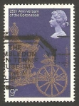Stamps United Kingdom -  864 - 25 anivº de la coronación de su Majestad Elizabeth II