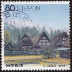 Stamps Japan -  Japón -  Aldeas históricas de Shirakawa-go y Gokayama