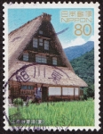 Stamps : Asia : Japan :  Japón -  Aldeas históricas de Shirakawa-go y Gokayama