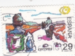Stamps Spain -  Literatura española-(Viajes a la Alcarria)    X