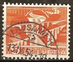Stamps Switzerland -  Viaductos cerca de St. Gallen.