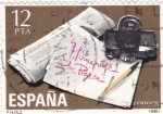 Stamps Spain -  Homenaje a la Prensa     (X)