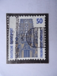 Stamps Germany -  Catedral Gótica de:Freiburger Münster. (Nuestra Señora de Münster)