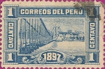 Stamps America - Peru -  Inauguración del Edificio de Correos. I