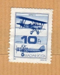 Stamps : Europe : Hungary :  Scott c451. Avión.