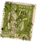 Stamps : Europe : France :  RF 75C