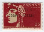 Stamps Spain -  3164-Margarita Xirgú