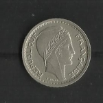 monedas de Europa - Francia -  Algeria / Ocupacion / Anverso.