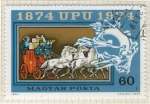 Sellos de Europa - Hungr�a -  344 Centenario Unión Postal Universal