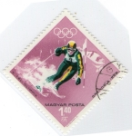 Sellos de Europa - Hungra -  349 Grenoble 1968