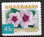 Stamps Australia -  ipomoea pes-caprae