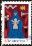 Stamps Australia -  navidad - virgen con niñzo