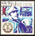 Stamps Germany -  25.Años DDR.