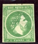Stamps Spain -  Carlos VII