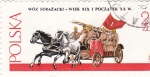Stamps Poland -  CARRO DE BOMBEROS