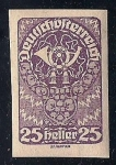 Stamps : Europe : Austria :  POST HORN. PAPEL ORDINARIO.