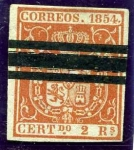 Stamps : Europe : Spain :  Escudo fondo de color