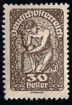 Stamps Austria -  Alegoría de la Nueva Republica.