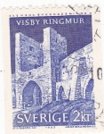 Stamps Sweden -  CASTILLO DE VISBY RINGMUR
