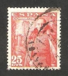 Stamps Spain -  1024 - General Franco y Castillo de la Mota