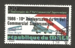 Sellos de Africa - Mali -   521 - 10 anivº del primer vuelo comercial supersónico